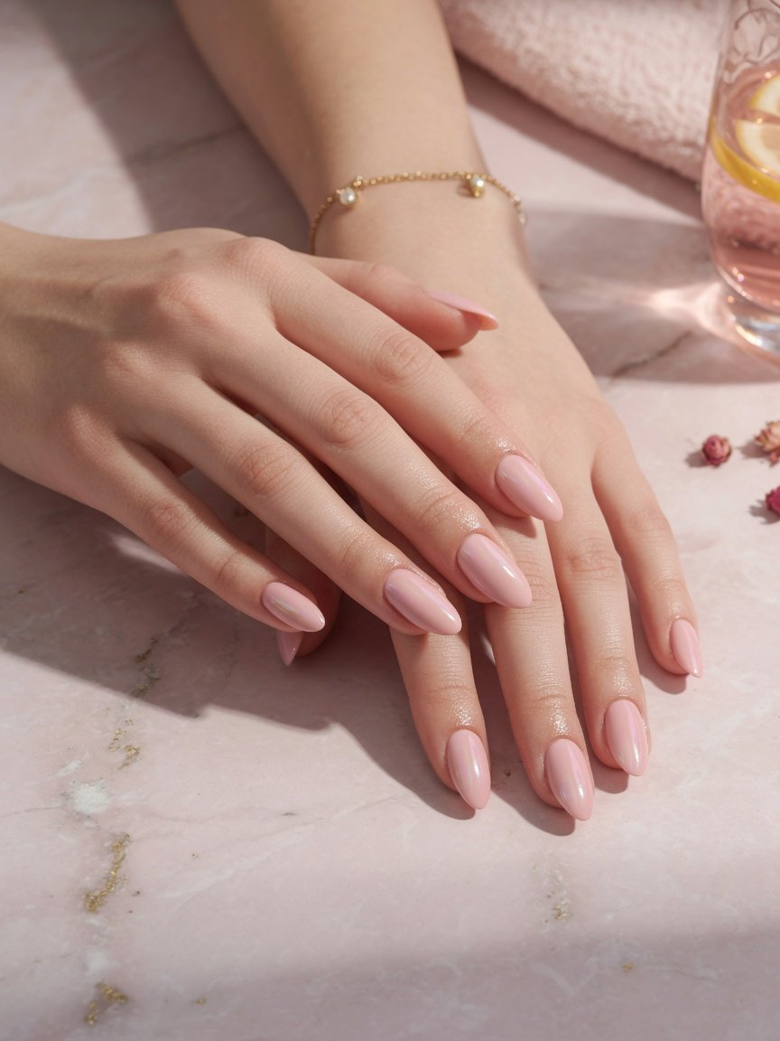 Shellac manicure finish