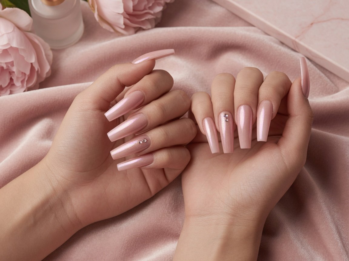 Acrylic and bio gel nail set